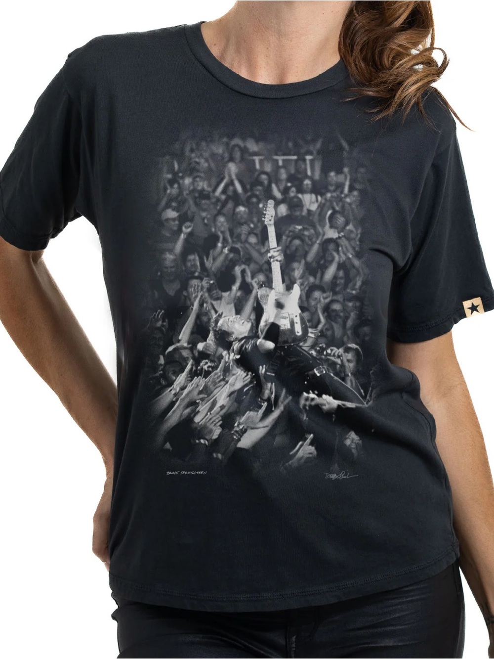 Bruce Springsteen charcoal concert tee w/ Danny Clinch photograph unisex size L